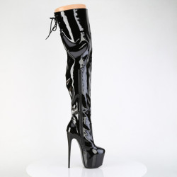 Pleaser JUBILANT-3007 Patent Heeled Overknee Boots