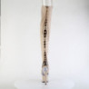 Pleaser SPECTATOR-3030 Nude Vegan Leather Transparent