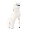 Pleaser RAPTURE-1020STR-LT White Vegan Leather Boots