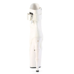 Pleaser RAPTURE-1020STR-LT White Vegan Leather Boots