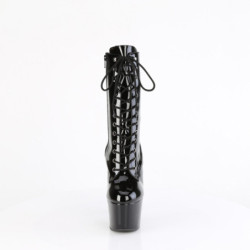 Pleaser ADORE-1049WR Black Patent Women's Ankle Boots