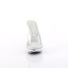 Fabulicious COCKTAIL-501 Transparent High Heeled Mules