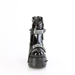 Demonia TRANSFORMER-808 Black Vegan Leather Sale Women