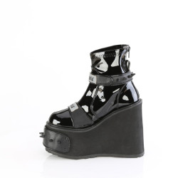Demonia TRANSFORMER-808 Black Vegan Leather Sale Women