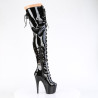 Pleaser ADORE-3022 Platform Laced Thigh High Boots