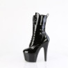 Pleaser ADORE-1049WR Black Patent Women's Ankle Boots