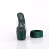 Pleaser BEJEWELED-712RS Transparent Green Strass High Heels Sale