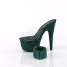 Pleaser BEJEWELED-712RS Transparent Green Strass High Heels Sale
