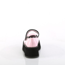 Demonia SPRITE-01 Rose Hologram Maryjane Platform Shoes