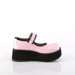 Demonia SPRITE-01 Rose Hologram Maryjane Platform Shoes