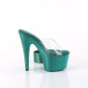 Pleaser BEJEWELED-712RS Transparent Green Strass Sale