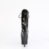 Pleaser ADORE-1049WR Black Patent Women's Ankle Boots