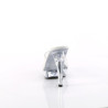 Fabulicious COCKTAIL-501 Transparent High Heeled Mules