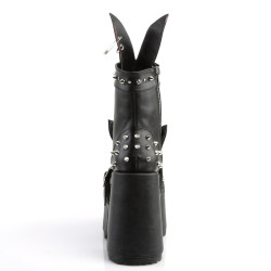 Demonia CAMEL-202 Black Vegan Chunky Platform Boots