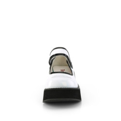 Demonia SPRITE-01 White Hologram Maryjane Platform Shoes
