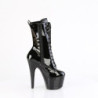 Pleaser ADORE-1049WR Black Patent Women's Ankle Boots