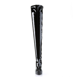 Devious INDULGE-3063 Patent Platform Thigh High Boots
