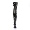 Devious INDULGE-3063 Patent Platform Thigh High Boots