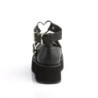 Demonia SPRITE-02 Black Vegan Maryjane Platform Shoes