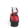 Demonia SPRITE-02 Red Plaid Maryjane Platform Shoes