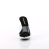 Fabulicious COCKTAIL-501 Transparent Black Mules Women