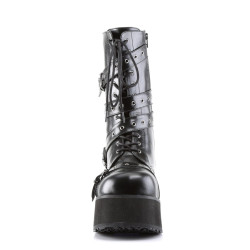 Demonia TRASHVILLE-205 Black Vegan Platform Men Boots