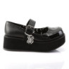 Demonia SPRITE-05 Black Vegan Maryjane Platform Shoes