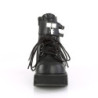 Demonia SPRITE-70 Black Vegan Platform Ankle Boots
