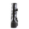 Demonia TRASHVILLE-205 Black Vegan Platform Men Boots