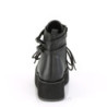 Demonia SPRITE-70 Black Vegan Platform Ankle Boots