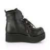 Pleaser ADORE-1018DCS Silver Strass Chrome Ankle Boots