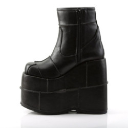 Demonia STACK-201 Black Vegan Cyber Platform Men Boots