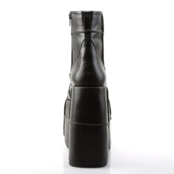Demonia STACK-201 Black Vegan Cyber Platform Men Boots