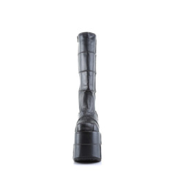 Demonia STACK-301 Black Vegan Cyber Platform Men Boots