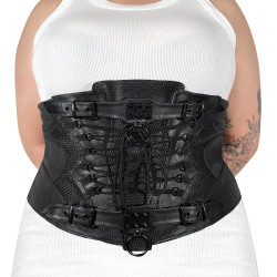 Demonia DA-310-LXL Black Vegan Leather Accessories Women