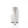 Pleaser BEJEWELED-601DM Transparent Silver High Mules