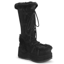 Demonia CUBBY-311 Black Vegan Women Platform Boots