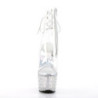 Pleaser STARDANCE-1018C-7 Transparent Silver Strass
