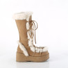 Demonia CUBBY-311 Camel Vegan Women Platform Boots