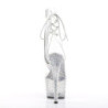 Pleaser STARDANCE-1018C-7 Transparent Silver Strass