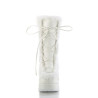 Demonia CUBBY-311 White Vegan Women Platform Boots