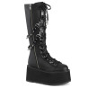 Demonia DAMNED-220 Black Vegan Platform Women Boots