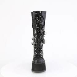 Demonia DAMNED-220 Black Vegan Platform Women Boots