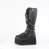 Demonia DAMNED-220 Black Vegan Platform Women Boots