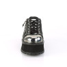 Demonia GRAVEDIGGER-04 Black Vegan Platform Men Shoes