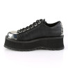 Demonia GRAVEDIGGER-04 Black Vegan Platform Men Shoes