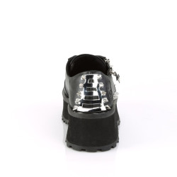 Demonia GRAVEDIGGER-04 Black Vegan Platform Men Shoes