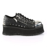 Demonia GRAVEDIGGER-04 Black Vegan Platform Men Shoes