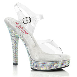 Fabulicious MAJESTY-508DM Clear High Heeled Sandals