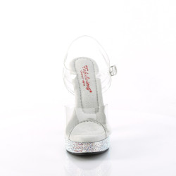 Fabulicious MAJESTY-508DM Clear High Heeled Sandals